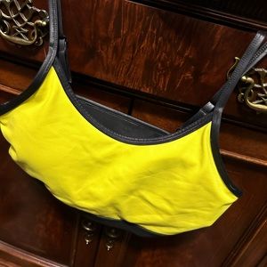 Zyia Active Neon Yellow Light and Tight Adjustable Strap Sports Bra